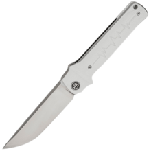 Petrified Fish PFB04 Tena Satin D2 White G10 PFB04WS - KNIFESTOCK
