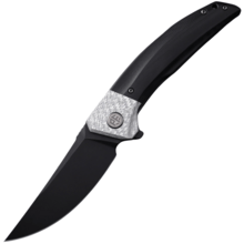 Petrified Fish PFP05 Deepsea Black Stonewash K110 Carbon Fiber with Black G10 PFP05DDW - KNIFESTOCK