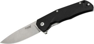 Lionsteel Folding knife M390 blade, BLACK G10 handle, IKBS, FLIPPER TRE GBK - KNIFESTOCK