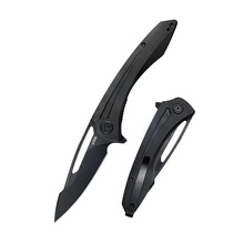 Kubey Merced Folding Knife Black G10 Handle KU345F - KNIFESTOCK