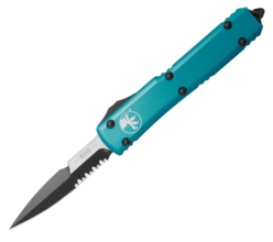 Microtech Ultratech Bayonet Black P/S Turquoise 120-2TQ - KNIFESTOCK
