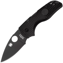 Spyderco Lil Native Black Lightweight Black Blade Reveal 14 C230PBBK - KNIFESTOCK