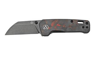 QSP Knife Penguin Mini 14C28N, CF overlay G10 Red QS130XS-E2 - KNIFESTOCK